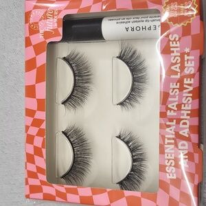 NWT Sephora Essential Lashes and Adhesive Set ~ Three-Piece Set